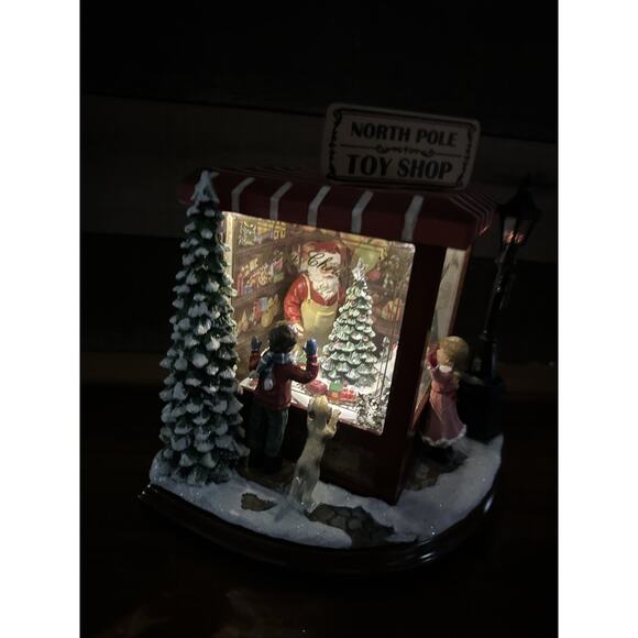 Amusements Santas North Pole Toy Shop Light Up Musical Box 8 Songs -excellent - Picture 3 of 9